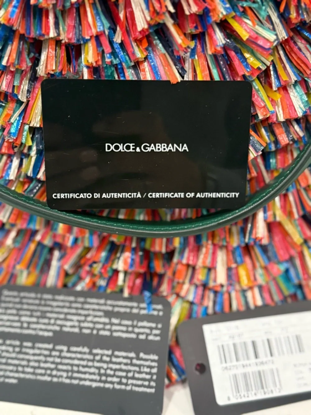 💥Dolce Gabbana 2013 “Sicilia” Runway Collection Bag multicolor raffia fringe💥 - Picture 8 of 14